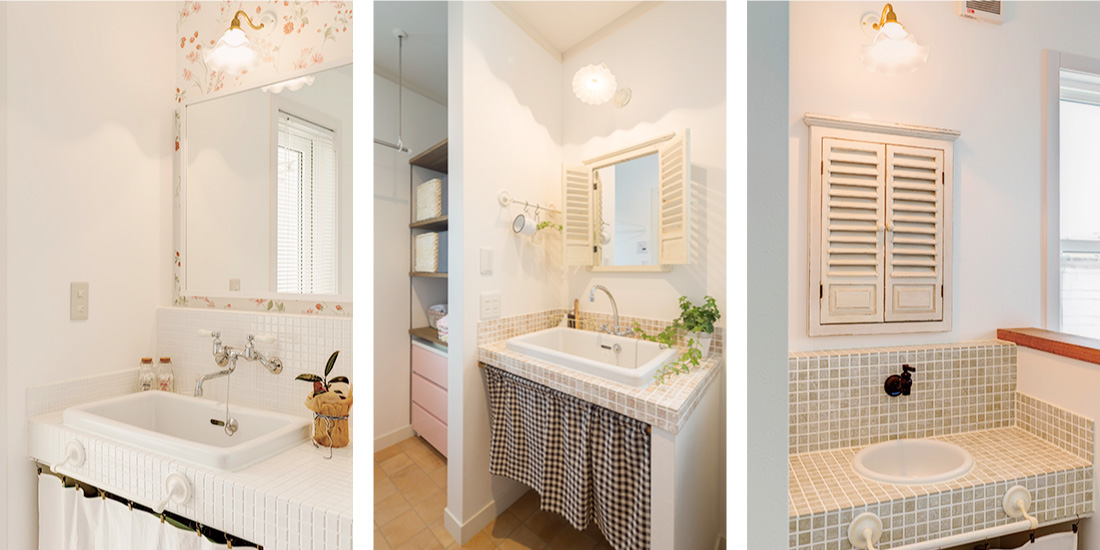 洗面台の完成事例